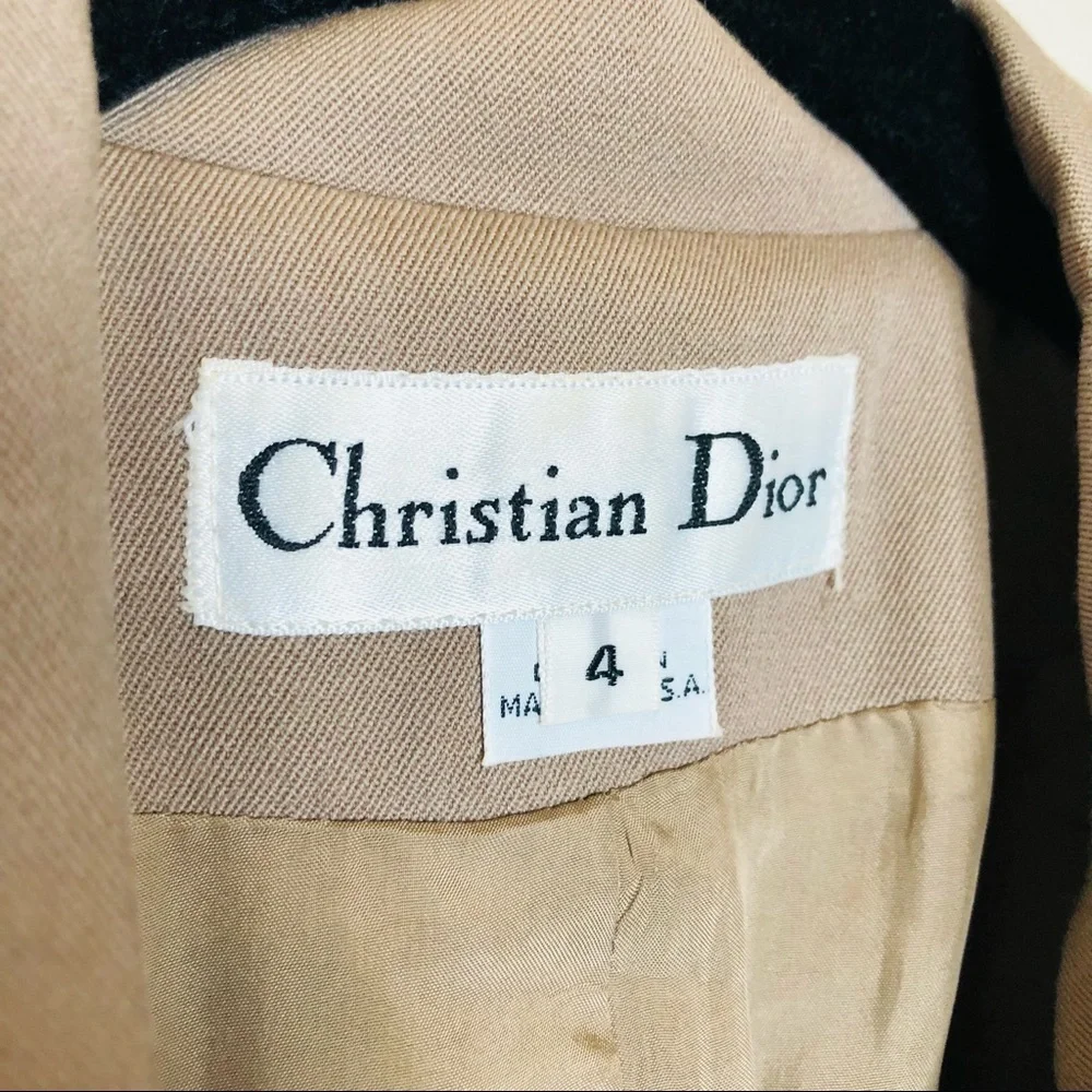 Vintage Christian Dior Oversized Notch Blazer 4